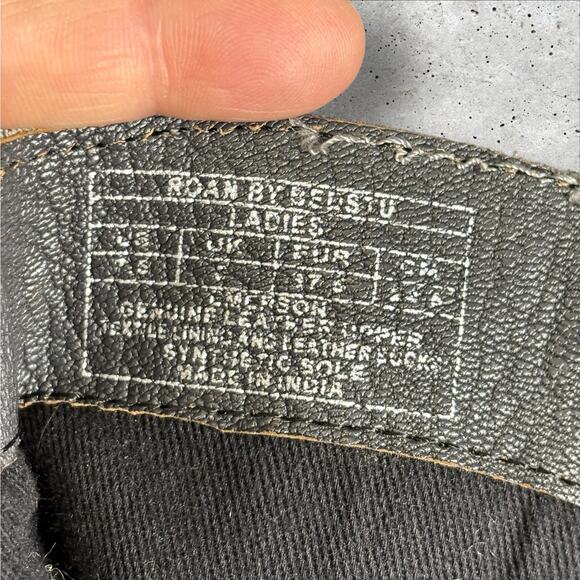 ROAN by Bed Stu Emerson Grey Suede Rust 7.5M Moto Motorcycle Soft - Picture 8 of 13